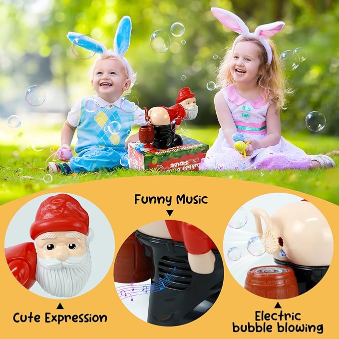 Farting Santa Bubble Machine